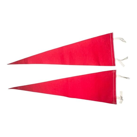 Indiana University IU Hoosiers Lot of Two Vintage Red Pennants EUC - Picture 2 of 2